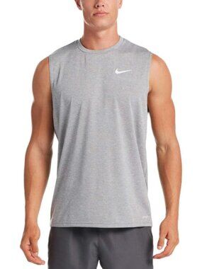 Nike Swim Sleeveless Hydroguard Rash Guard NESSA588-090 Mens‎ M New with Tags